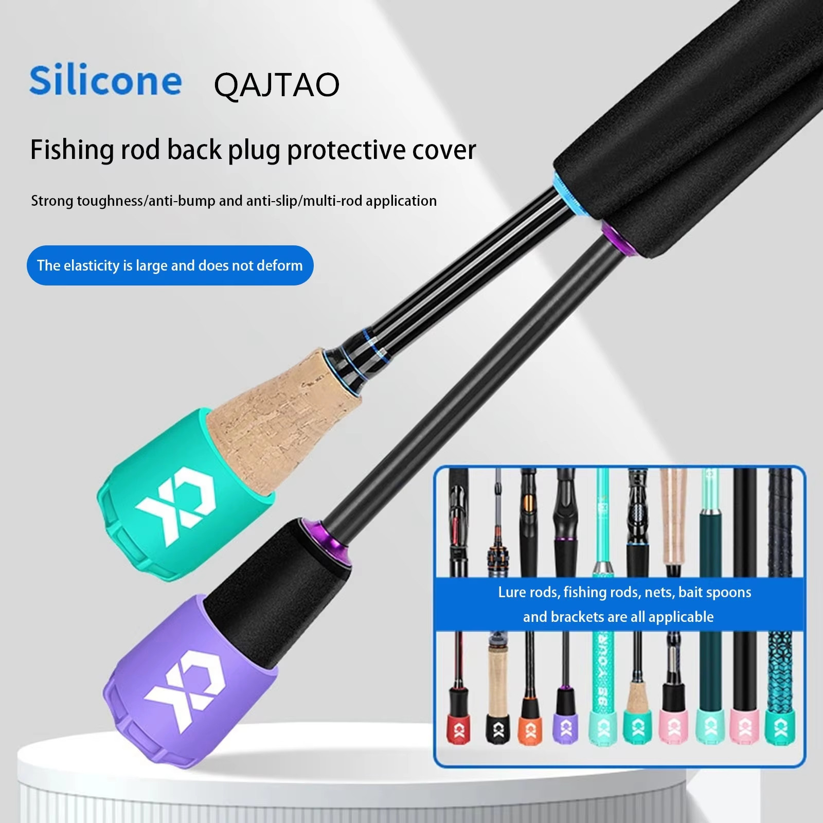 Silicone Fishing Rod End Cap P - огляд і ціна Fishing Rod Case