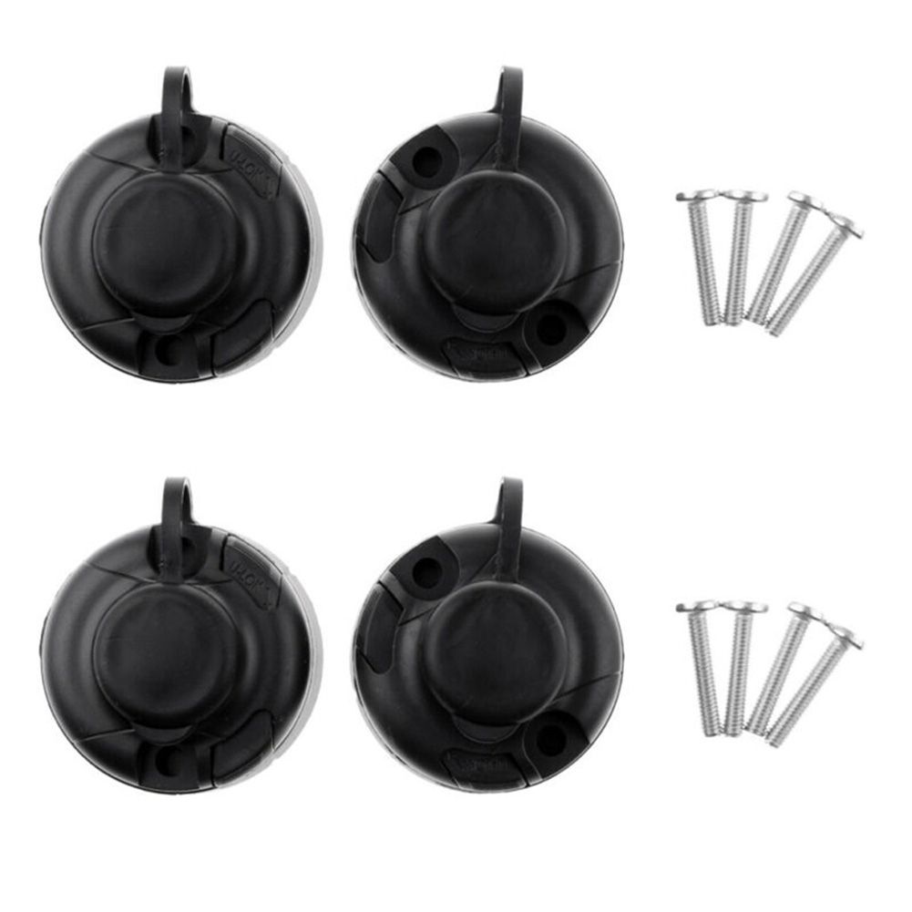 4Pcs Black ABS Fishing Rod Hol - огляд і ціна Fishing Rod Boat