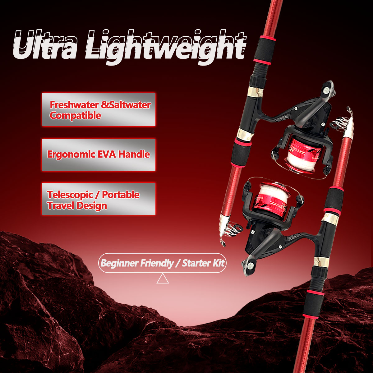 Spinning Fishing Rod and Reel  - огляд і ціна Fishing Rod Spinning
