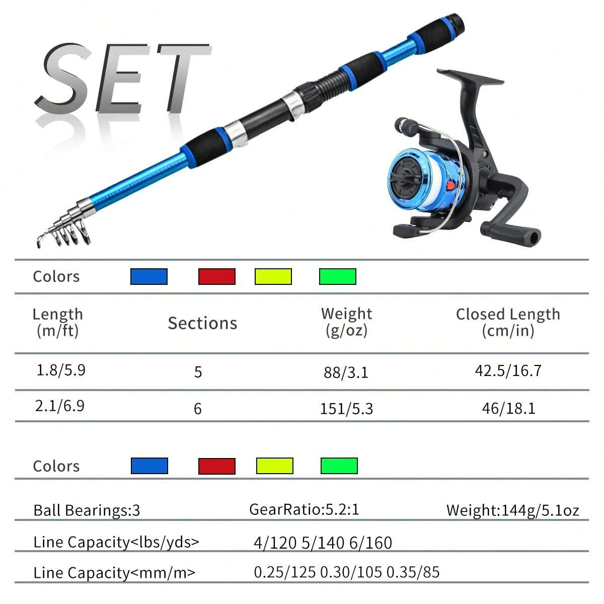 Spinning Fishing Rod and Reel  - огляд і ціна Fishing Rod Spinning