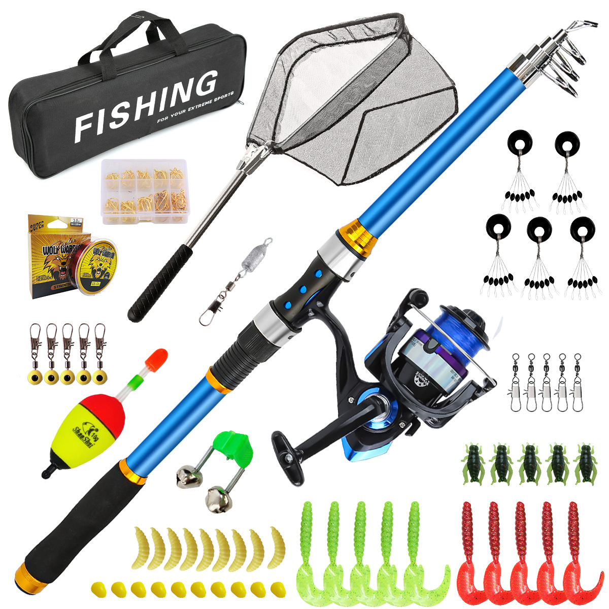 2.1-3.6M Telescopic Glass Fibe - огляд і ціна Fishing Rod Carbon Fiber