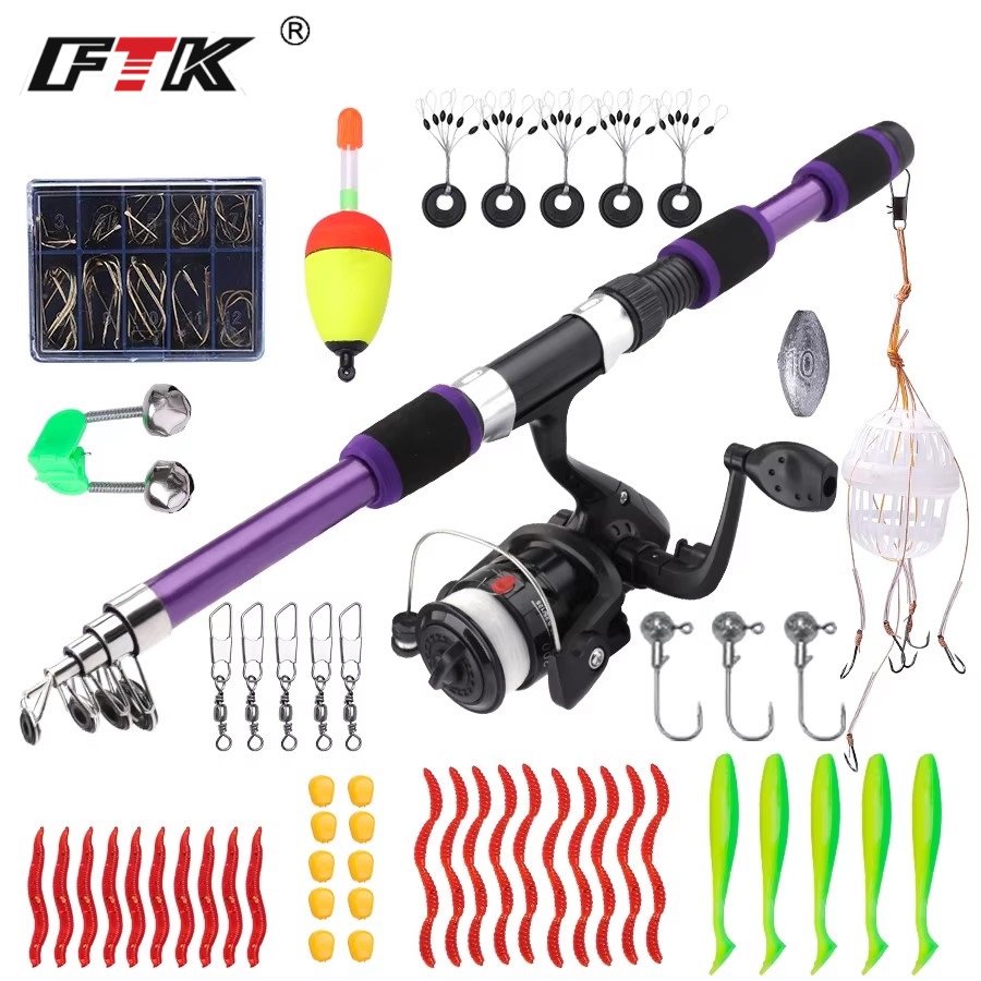FTK 1.8M Portable Spinning Fis - огляд і ціна Fishing Rod Carbon Fiber
